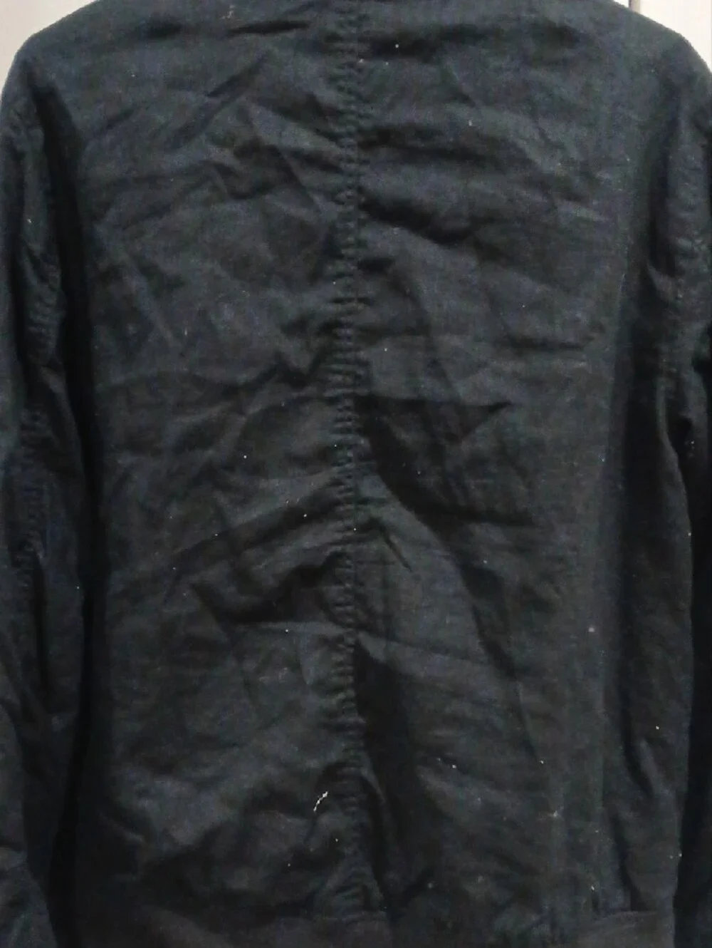 H&M Men's Black Bomber Jacket with Silver Zippers